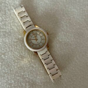 Anne Klein New York Ladies Ceramic Band Watch EUC